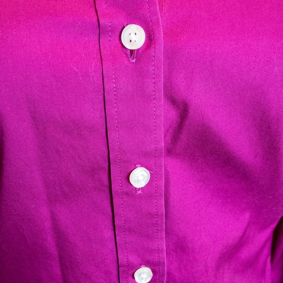 SOLD Lands’ End No Iron Pinpoint Oxford Shirt Pet - Picture 5 of 10